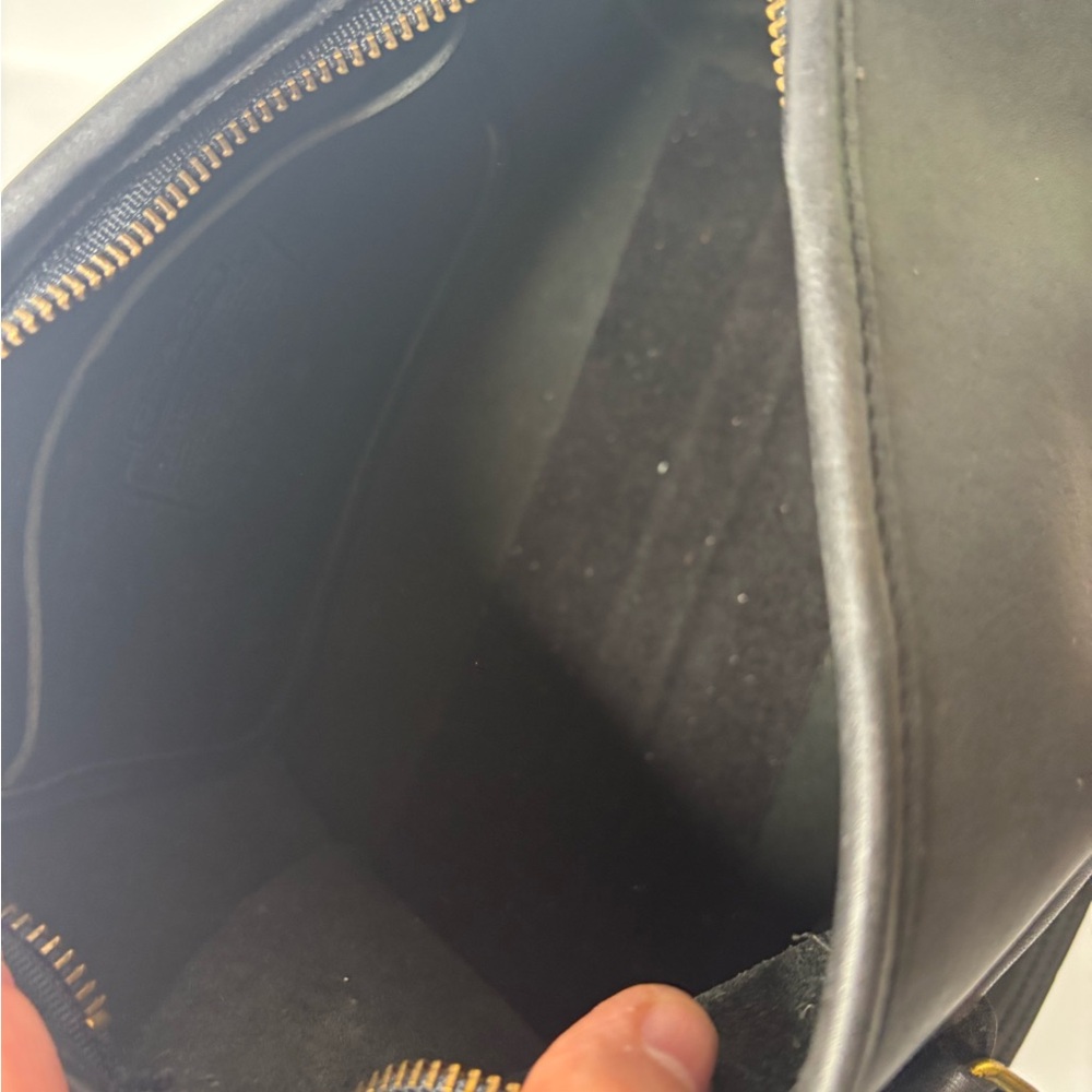Coach Black Leather Satchel with Brass Hardware - Picture 4 of 12